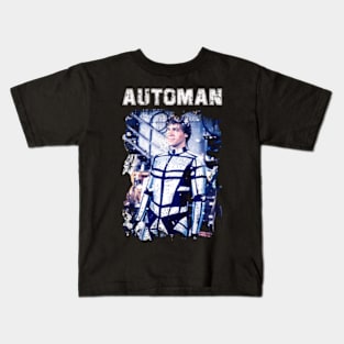 Reviving the '80s Automan T-Shirt - Relive the Excitement of the Groundbreaking Sci-Fi Series Kids T-Shirt